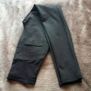 Stork & Babe Grey Ponte de Roma Maternity Leggings